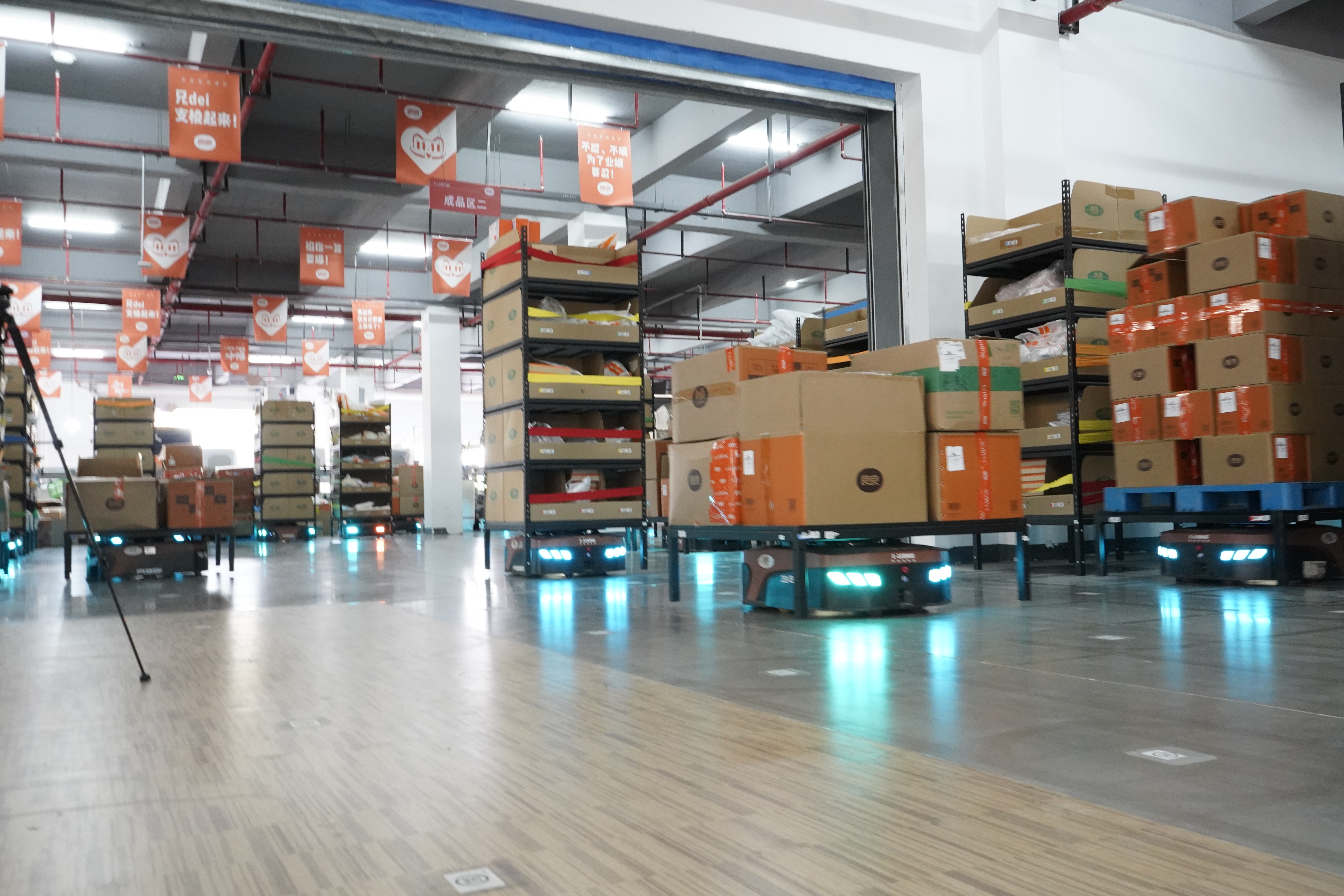 Mushiny Warehouse Automation Solution for Manufacturing Company