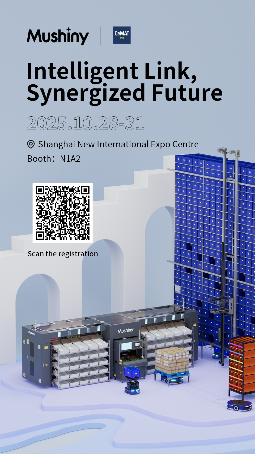 Mushiny - CeMAT Asia 2025 Invitation
