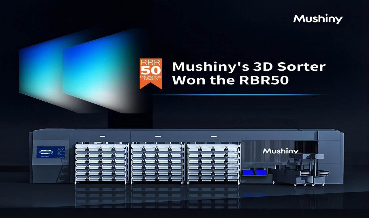 Mushiny's 3D Sorter Recognized for Pioneering Smart Logistics at The RBR50 Robotics Innovation Awards